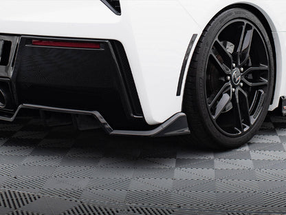 Maxton Design - Central Rear Splitter (Vertical Bars) + Rear Side Splitters Chevrolet Corvette C7