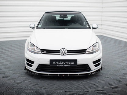 Maxton Design - Front Splitter V.5 + Flaps Volkswagen Golf R / R-Line Mk7