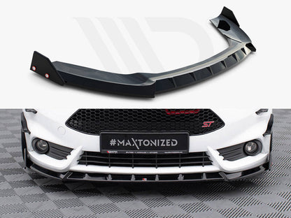 Maxton Design - FRONT SPLITTER V.6 + FLAPS FORD FIESTA ST MK7 FACELIFT