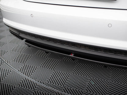 Maxton Design - CENTRAL REAR SPLITTER AUDI A7 S-LINE (FACELIFT) (WITH VERTICAL BARS) (2014-2018)