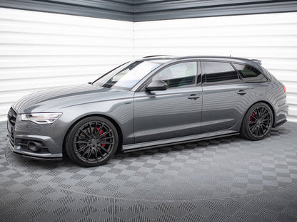 Maxton Design - SIDE SKIRT DIFFUSERS AUDI S6/ A6 S-LINE C7 FACELIFT
