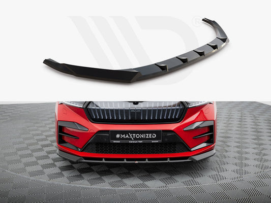 Maxton Design - FRONT SPLITTER SKODA ENYAQ COUPE IV