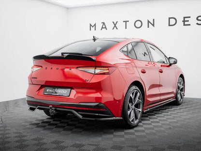 Maxton Design - REAR SPLITTER (VERTICAL BARS) SKODA ENYAQ COUPE IV