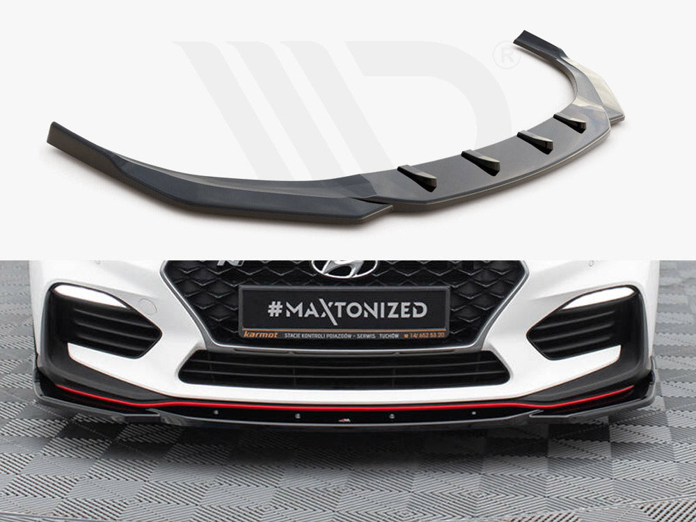 Maxton Design - FRONT SPLITTER V.4 HYUNDAI I30 N MK3 HATCHBACK/ FASTBACK (2017-)