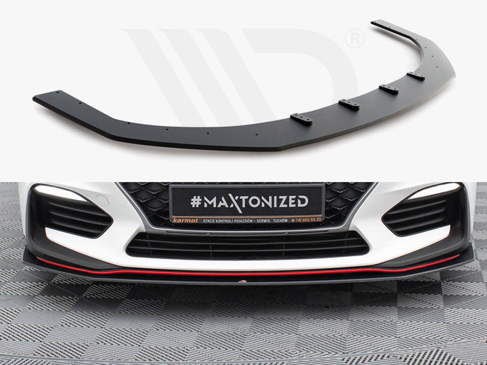 Maxton Design - STREET PRO FRONT SPLITTER HYUNDAI I30 N MK3 HATCHBACK/ FASTBACK (2017-2020)