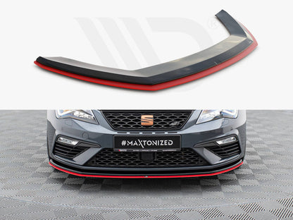 Maxton Design - Front Splitter V.3 Seat Leon Cupra / FR Mk3 FL
