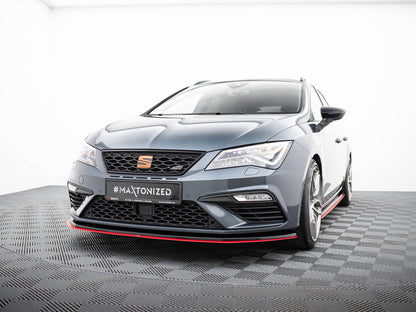 Maxton Design - Front Splitter V.3 Seat Leon Cupra / FR Mk3 FL