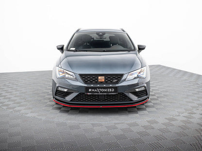 Maxton Design - Front Splitter V.3 Seat Leon Cupra / FR Mk3 FL