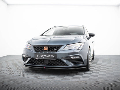 Maxton Design - FRONT SPLITTER V4 SEAT LEON CUPRA/ FR MK3 FACELIFT (2017-2020)