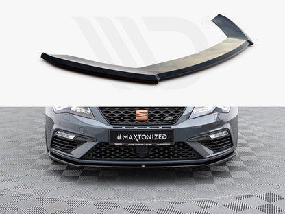 Maxton Design - FRONT SPLITTER V4 SEAT LEON CUPRA/ FR MK3 FACELIFT (2017-2020)