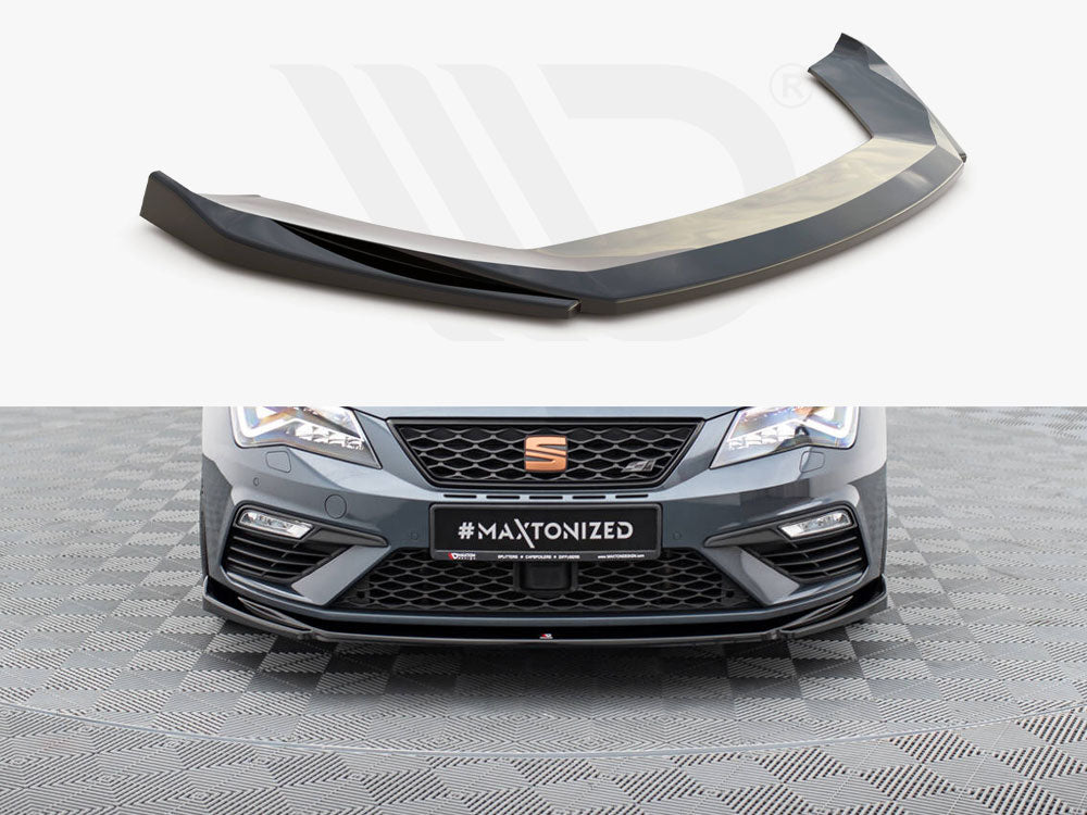 Maxton Design - FRONT SPLITTER V5 SEAT LEON CUPRA/ FR MK3 FACELIFT (2017-2019)