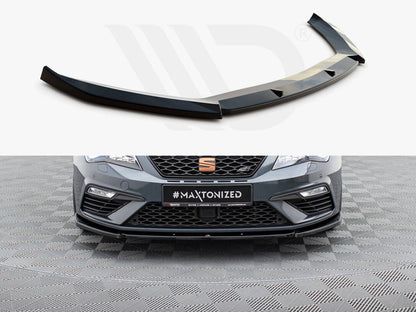 Maxton Design - FRONT SPLITTER V6 SEAT LEON CUPRA/ FR MK3 FACELIFT (2017-2019)