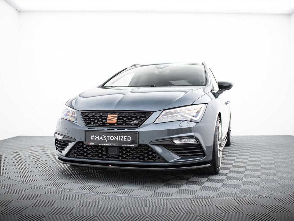 Maxton Design - FRONT SPLITTER V6 SEAT LEON CUPRA/ FR MK3 FACELIFT (2017-2019)