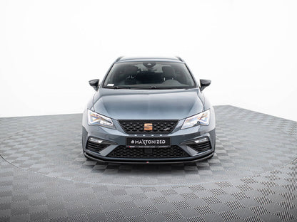 Maxton Design - FRONT SPLITTER V6 SEAT LEON CUPRA/ FR MK3 FACELIFT (2017-2019)