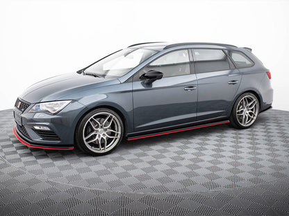 Maxton Design - SIDE SKIRTS DIFFUSERS V.3 SEAT LEON MK3 CUPRA/ FR FACELIFT (2012-2019)