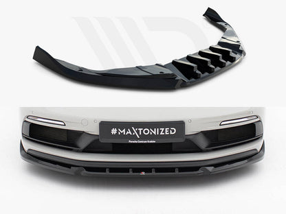 Maxton Design - Front Splitter V.2 Porsche 718 Cayman GTS 982c