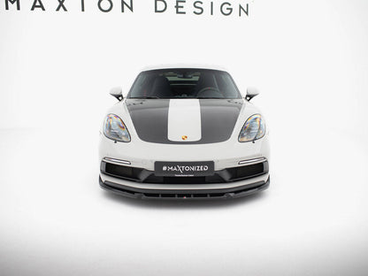 Maxton Design - Front Splitter V.2 Porsche 718 Cayman GTS 982c