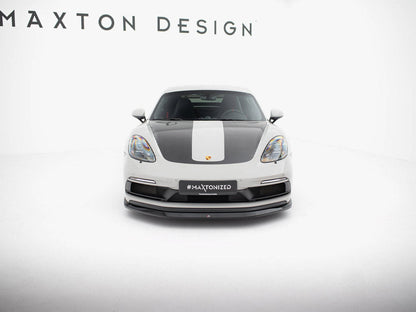 Maxton Design - Front Splitter V.1 Porsche 718 Cayman GTS 982c