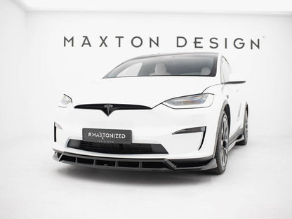 Maxton Design - Front Splitter V.3 Tesla Model X Mk1 Facelift