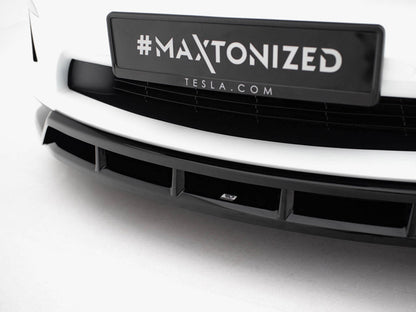 Maxton Design - Front Splitter V.3 Tesla Model X Mk1 Facelift