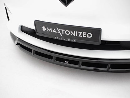 Maxton Design - Front Splitter V.3 Tesla Model X Mk1 Facelift