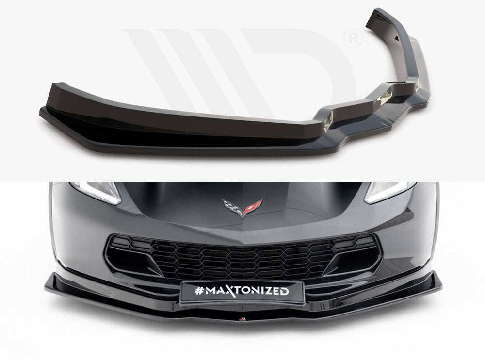 Maxton Design - FRONT SPLITTER V.1 CHEVROLET CORVETTE C7 (2013-19)
