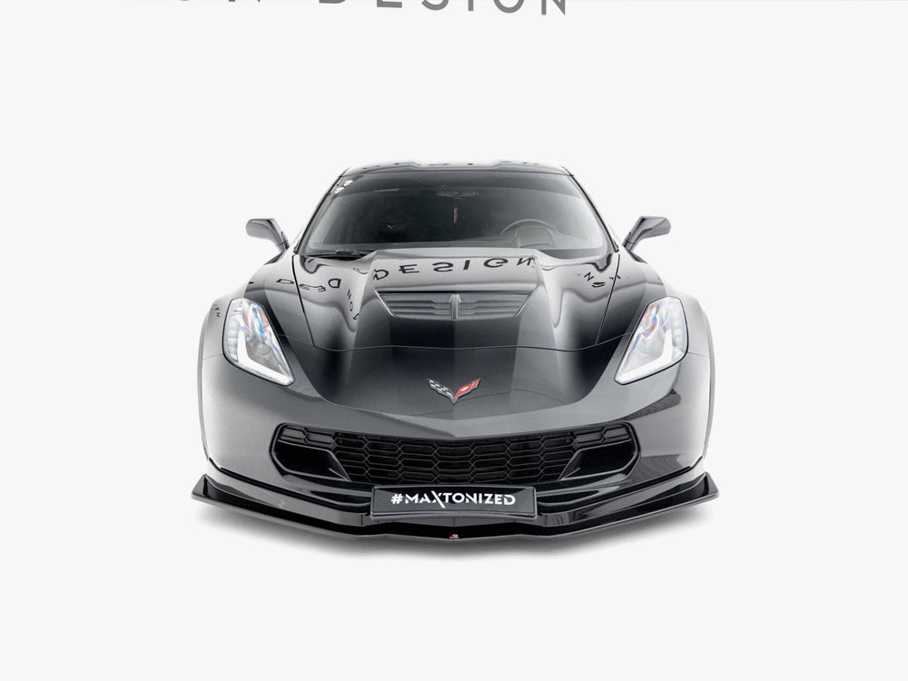 Maxton Design - FRONT SPLITTER V.1 CHEVROLET CORVETTE C7 (2013-19)