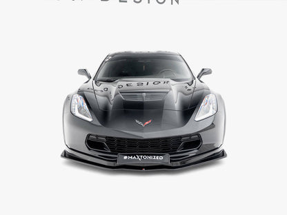 Maxton Design - FRONT SPLITTER V.1 CHEVROLET CORVETTE C7 (2013-19)