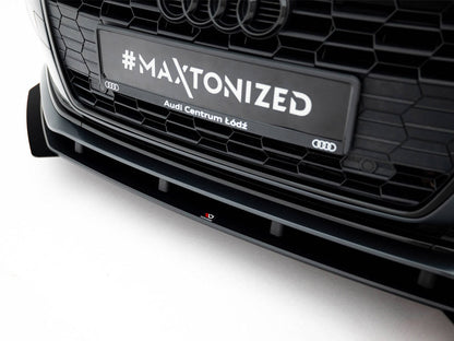Maxton Design - Street PRO Front Splitter + Flaps Audi A5 F5 / B9 Facelift