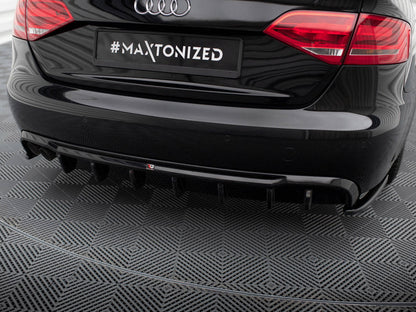 Maxton Design - Rear Valance Audi A4 B8 (Single side dual exhaust version)