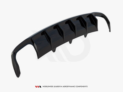 Maxton Design - Rear Valance Audi A4 B8 Facelift (Version with dual exhausts on both sides)