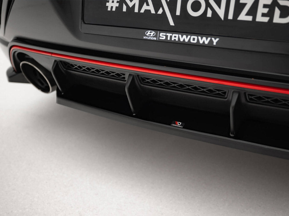 Maxton Design - Central Rear Splitter Hyundai Veloster N Mk2