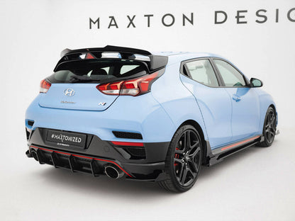 Maxton Design - Street Pro Rear Side Splitters + Flaps Hyundai Veloster N Mk2