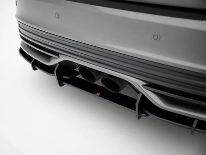 Maxton Design - Street PRO Rear Diffuser + Flaps Ford Focus ST Mk3 Facelift