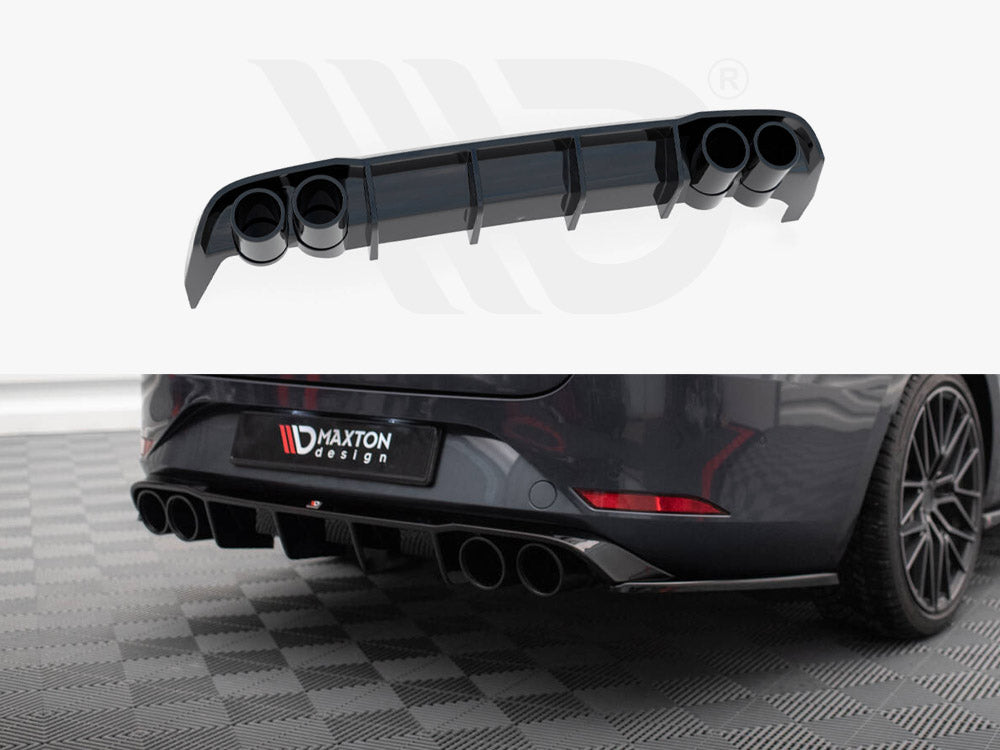 Maxton Design - Rear Valance + Exhaust Ends Imitation Seat Leon ST FR Mk4