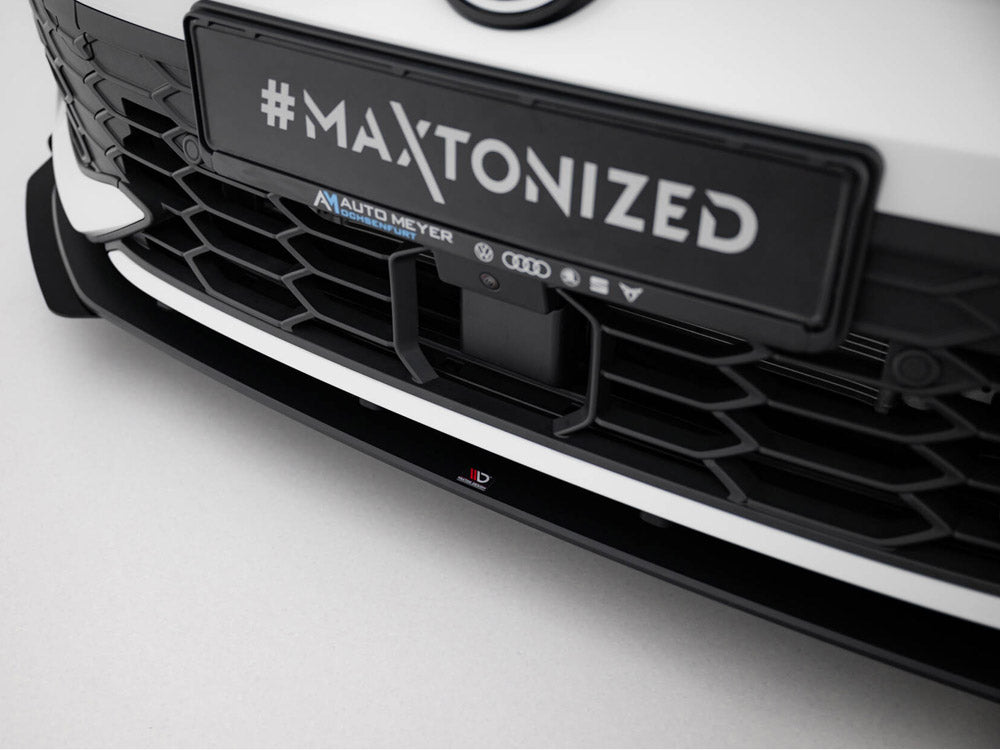 Maxton Design - Street PRO Front Splitter + Flaps Volkswagen Golf GTI / GTE / R-Line Mk8 Facelift