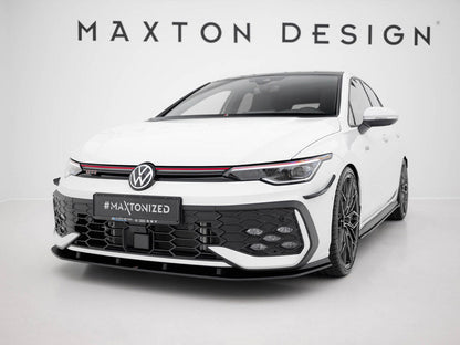 Maxton Design - Street PRO Front Splitter Volkswagen Golf GTI / GTE / R-Line Mk8 Facelift