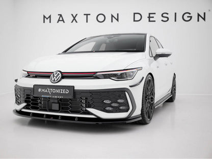Maxton Design - Front Splitter V.2 Volkswagen Golf GTI / GTE / R-Line Mk8 Facelift