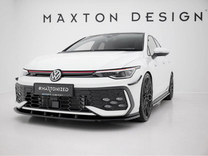 Maxton Design - Front Splitter V.1 Volkswagen Golf GTI / GTE / R-Line Mk8 Facelift