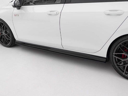 Maxton Design - Street PRO Side Skirts Diffusers V.2 Volkswagen Golf GTI / GTE / GTI Clubsport / R-Line Mk8
