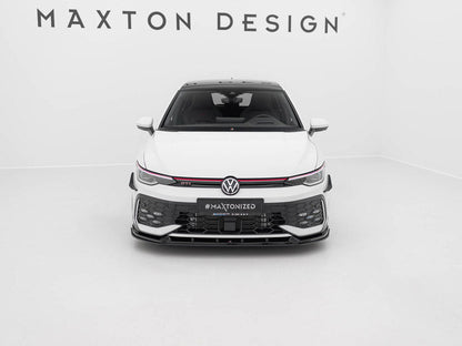 Maxton Design - Street PRO Front Splitter V.2 Volkswagen Golf GTI / GTE / R-Line Mk8 Facelift