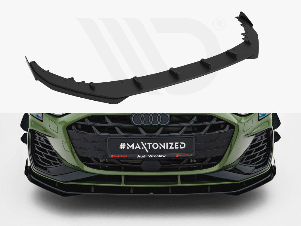 Maxton Design - Street PRO Front Splitter V.1 + Flaps Audi S3 Sportback / A3 S-line Sportback 8Y Facelift