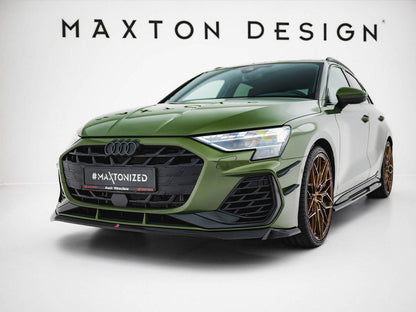Maxton Design -  Front Splitter V.2 Audi S3 Sportback / A3 S-Line Sportback 8Y Facelift