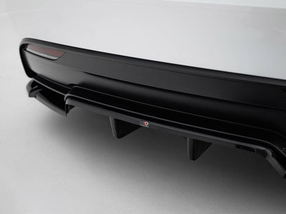 Maxton Design - Rear Splitter (Vertical Bars) V.2 Tesla Model 3 Performance Mk1 Facelift