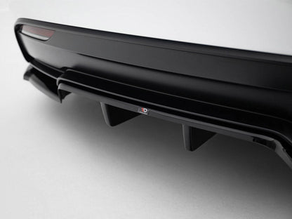 Maxton Design - Rear Splitter (Vertical Bars) V.1 Tesla Model 3 Performance Mk1 Facelift