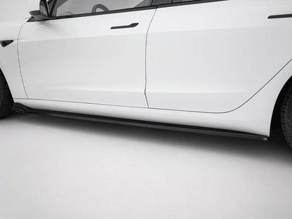 Maxton Design - Side Skirts Diffusers V.3 Tesla Model 3 Performance Mk1 Facelift