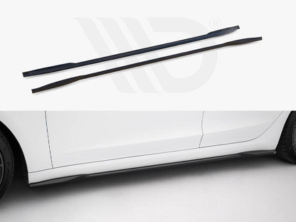 Maxton Design - Side Skirts Diffusers V.2 Tesla Model 3 Performance Mk1 Facelift