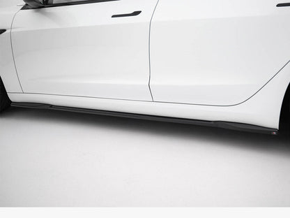 Maxton Design - Side Skirts Diffusers V.2 Tesla Model 3 Performance Mk1 Facelift