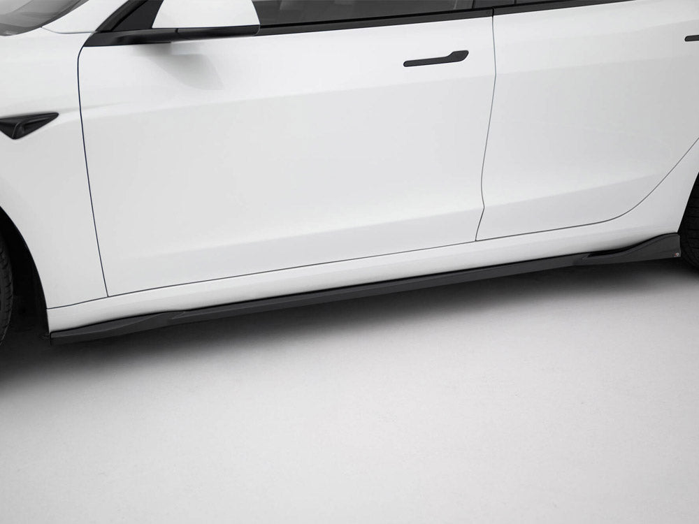 Maxton Design - Side Skirts Diffusers V.1 Tesla Model 3 Performance Mk1 Facelift