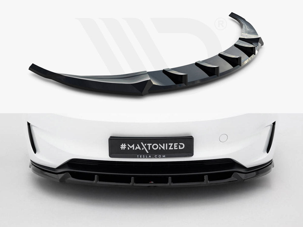Maxton Design - Front Splitter V.2 Tesla Model 3 Performance Mk1 Facelift